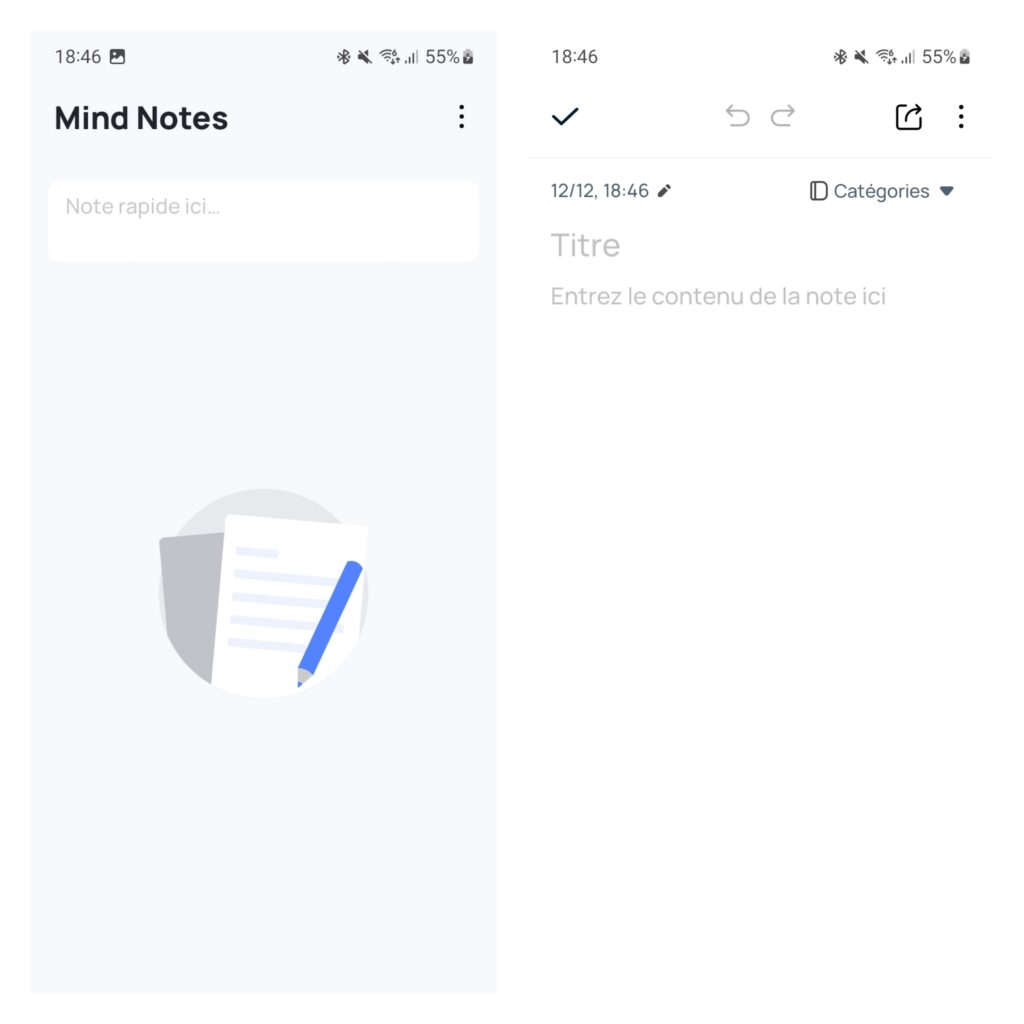 Mind Notes sur Android