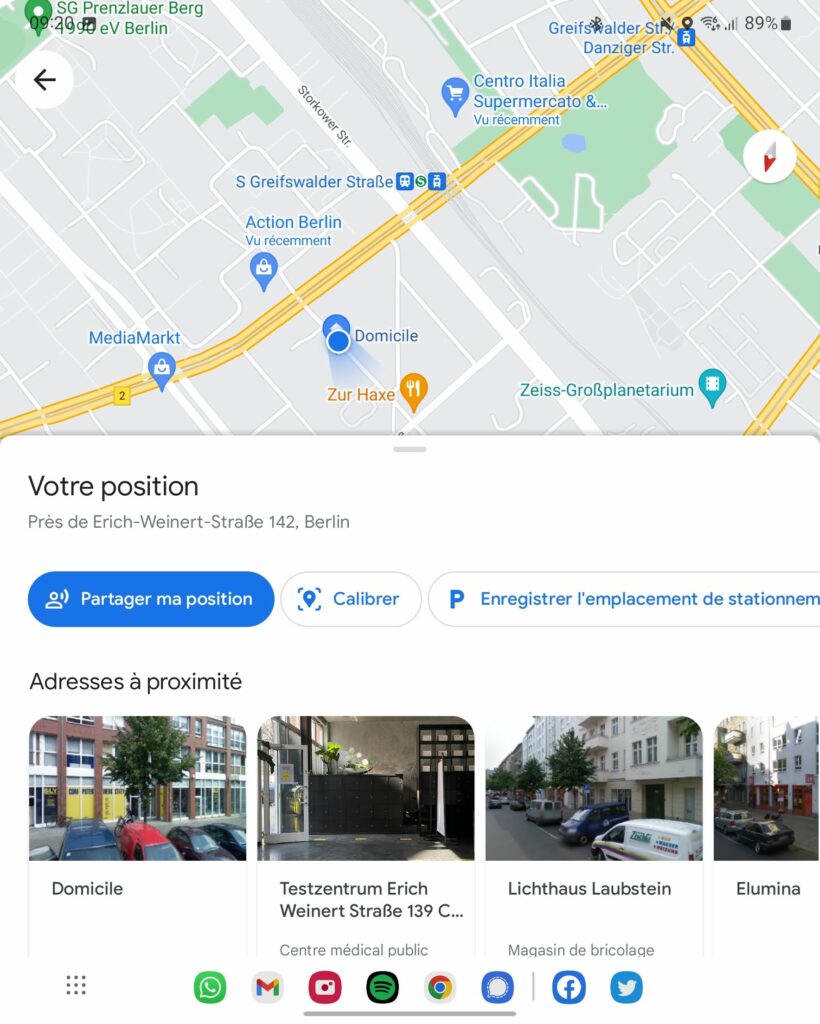 position actuelle google-maps options