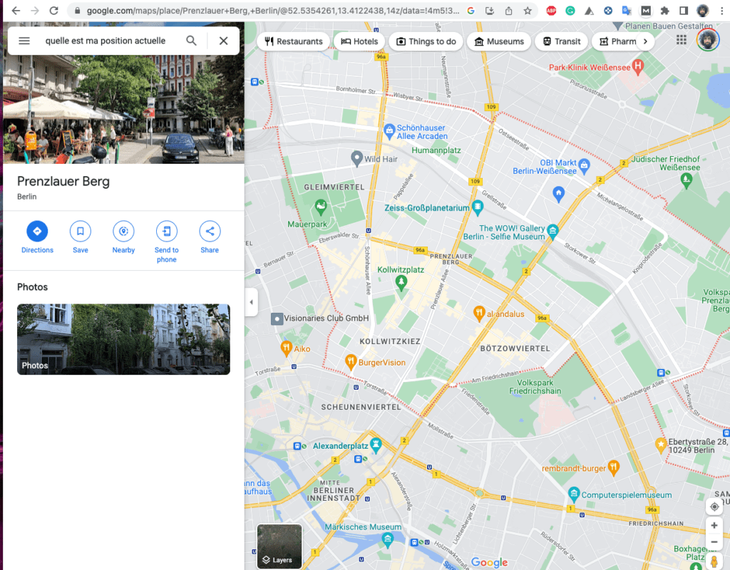 position actuelle google-maps desktop