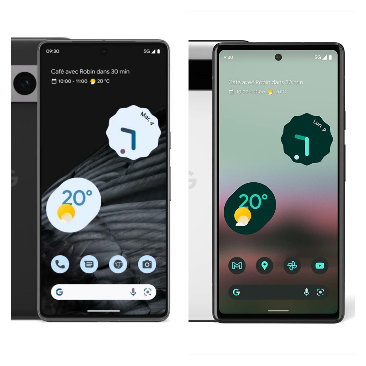 Google Pixel 7 vs Pixel 6a