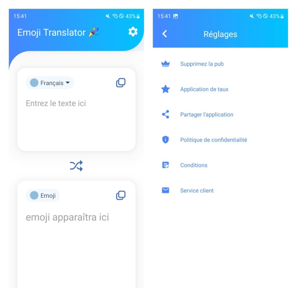 Emoji Translator est une alternaive à Google Traduction pour traduire les emojis.