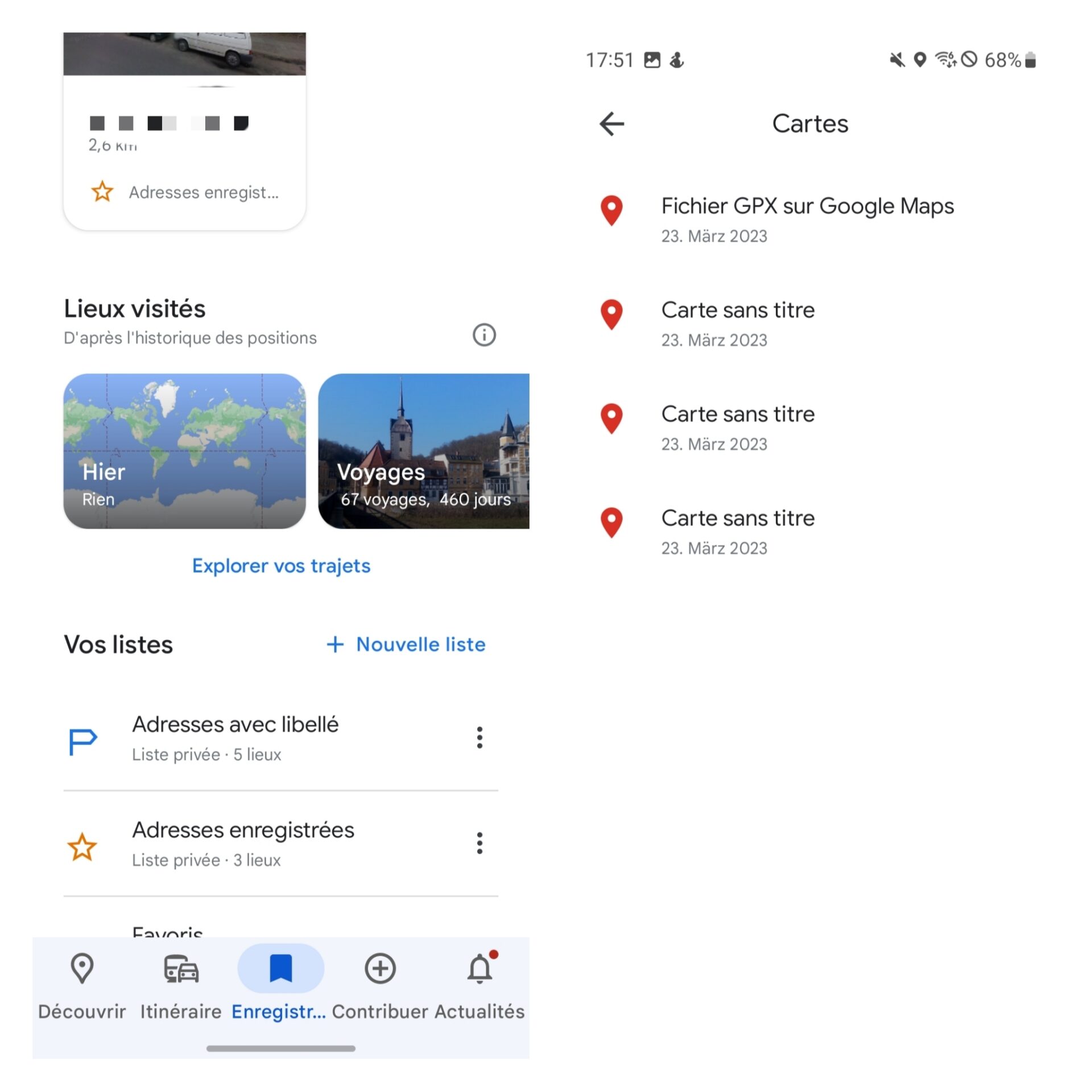 Comment ouvrir un fichier GPX avec Google Maps