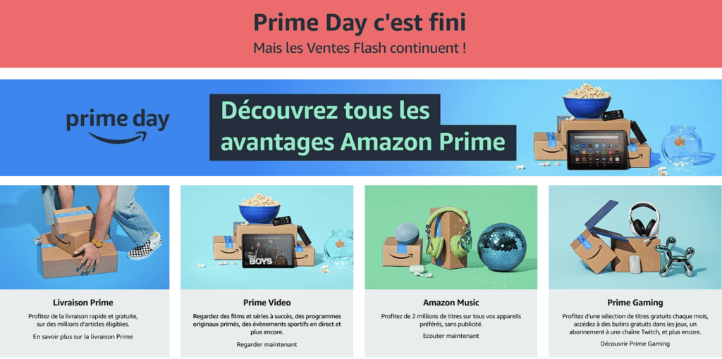 capture d’écran du site Amazon pour le Prime Day, l'un des meilleurs moments pour acheter un nouveau téléphone 
