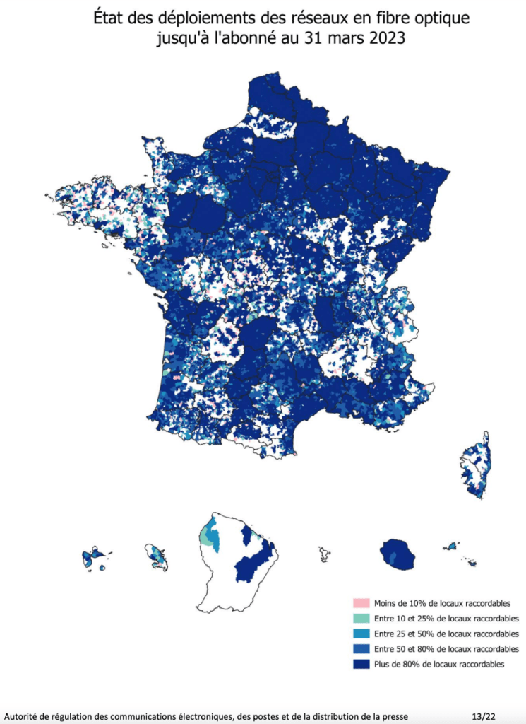 Déploiement de la fibre optique au premier trimestre 2023