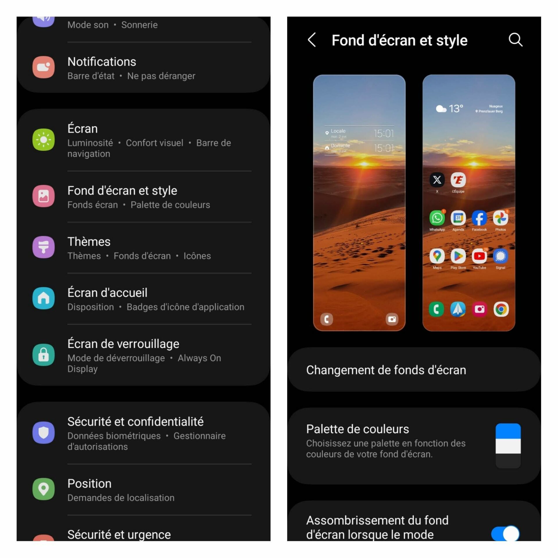 Comment changer la couleur des messages sur Samsung Tout Sur Google